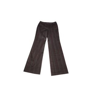 Ann Taylor Factory Pinstripe Wide Leg Pants | Brown | Size 4